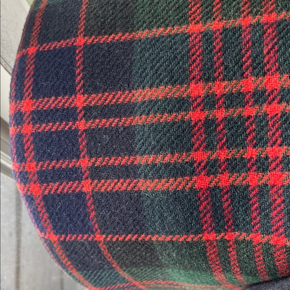 Vintage Wool blanket stadium blanket throw. Tartan plaid double thick. - Picture 4 of 5